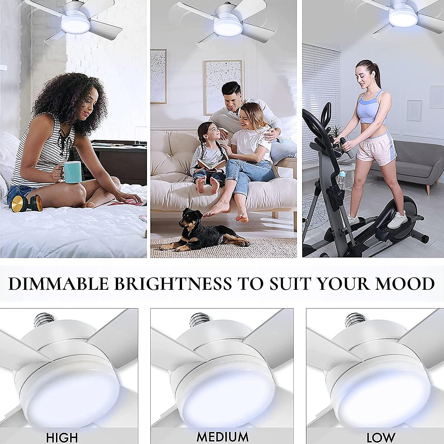 17845 Socket Fan Light Original - Cool Light LED โ Ceiling Fans with Lights and Remote Control, Replacement for Lightbulb - Bedroom, Kitchen, Living Room,1000 Lumens / 5000 Kelvins Cool LEDs (Remote Battery Not Included) 17845 Socket Fan Light Original - Cool Light LED โ Ceiling Fans with Lights and Remote Control, Replacement for Lightbulb - Bedroom, Kitchen, Living Room,1000 Lumens / 5000 Kelvins Cool LEDs (Remote Battery Not Included)